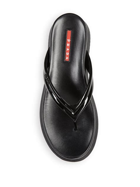 prada slides womens black|prada flip flops for women.